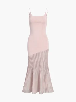 Patchwork Cami Long Sweater Dress