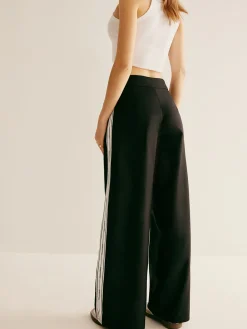 Patchwork High Waist Drawstring Pants