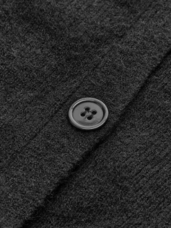 Patchwork V-neck Button Sweater