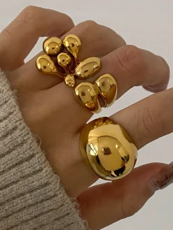 1pc Asymmetrical Chunky Open Ring