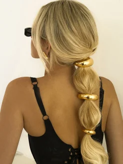 1pc Golden Elastics Hair Tie