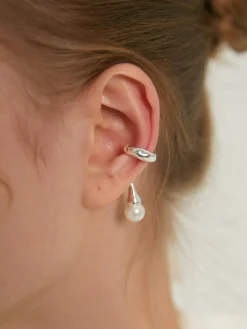1pc Pearl Drop Ear Cuff