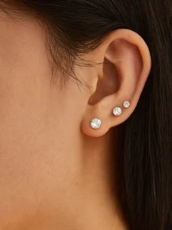 1pc Shinny Zircon Stud Earrings