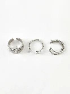3pcs Open Hoop Ring