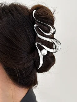 Pearl Decor Hair Claw