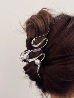 Pearl Decor Hair Claw