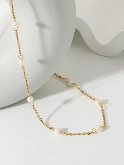 Pearl Golden Chain Necklace