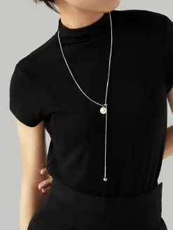 Pearl Lariat Y-Shape Necklace