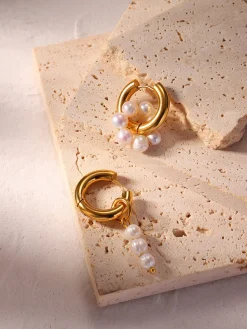 Pearl of Joy Drop Earrings