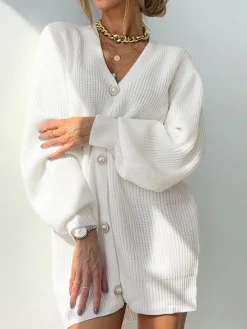 Pearl Of Joy Oversized Cardigan