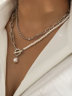 Pearl Saturn Necklace