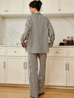 Pinstripe Pocket Three Piece Pants Set
