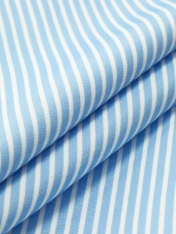 Pinstripe Wide-Leg Long Pants