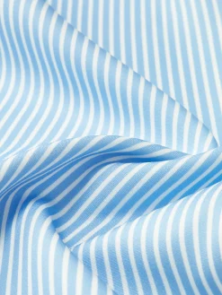 Pinstripe Wide-Leg Long Pants