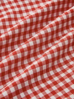 Plaid Button Shorts