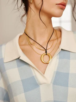 Plaid Polo Collar Sweater Co-ords