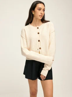Plain Button Down Cardigan