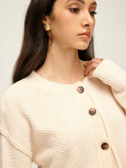 Plain Button Down Cardigan