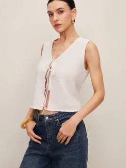 Plain Crochet Split Vest