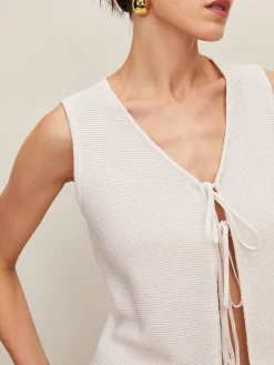 Plain Crochet Split Vest