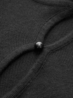 Plain Cutout Skinny Sweater