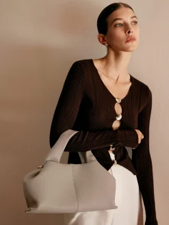 Plain Detailed Dumpling Bag