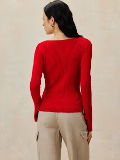 Plain Double Zip Knit Cardigan