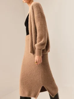Plain Fuzzy Cozy Sweater Co-ords