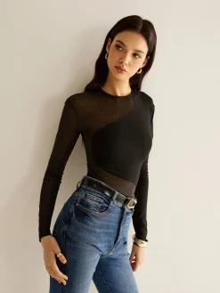 Plain Jersey Panel T-Shirt