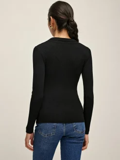 Plain Lapel Button Cardigan
