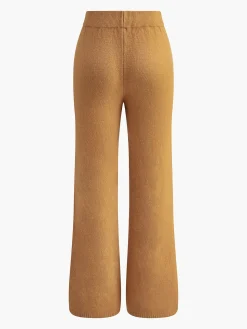 Plain Mock Neck Three-Piece Sweater Pants Set