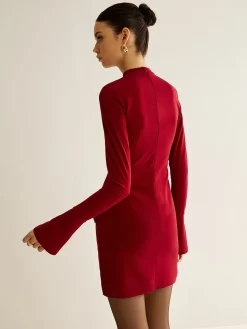 Plain Piping Short Dress
