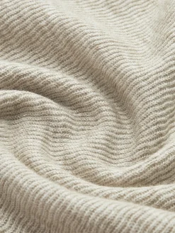 Plain Pleated Draped Knit Top