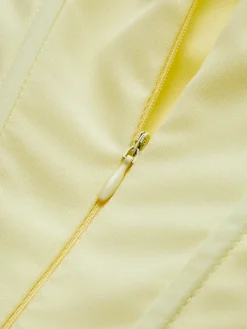 Pleated Piping Zipper Tube Dress