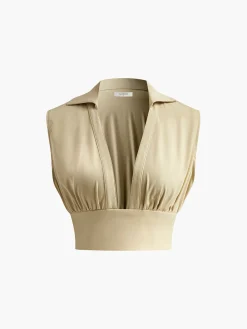 Pleated Sexy Corset Midi Skirt Set