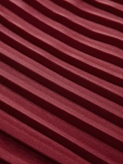 Pleated Slim Tube Long Dress