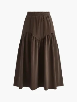 Pleated Umbrella Shape Skirt