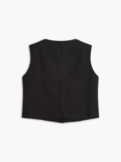 Pockets Golden Button Vest
