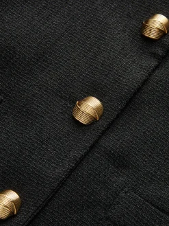Pockets Golden Button Vest