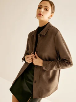 Pockets Suede Polo Shirt