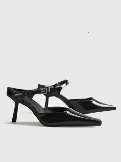 Pointed Toe Slingback High Heel Shoes