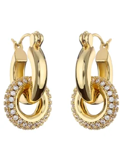 Polished Double Hoop Earrings