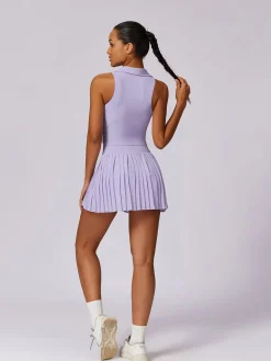 POLO Lapel Skinny Tank Top