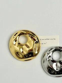 Potholes Hollow Hoop Brooch