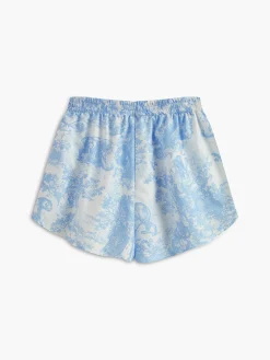 Print Button Shorts Set