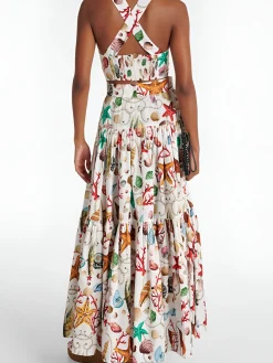 Printed Pleated Skirt Set