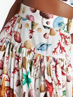 Printed Pleated Skirt Set