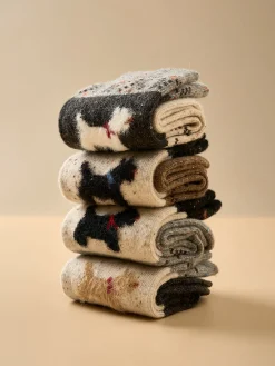 Puppy Pattern Wool Socks