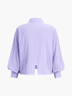 Pure Cotton Pinstripe Long-Sleeve Shorts Set