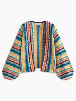 Rainbow Loose Cardigan